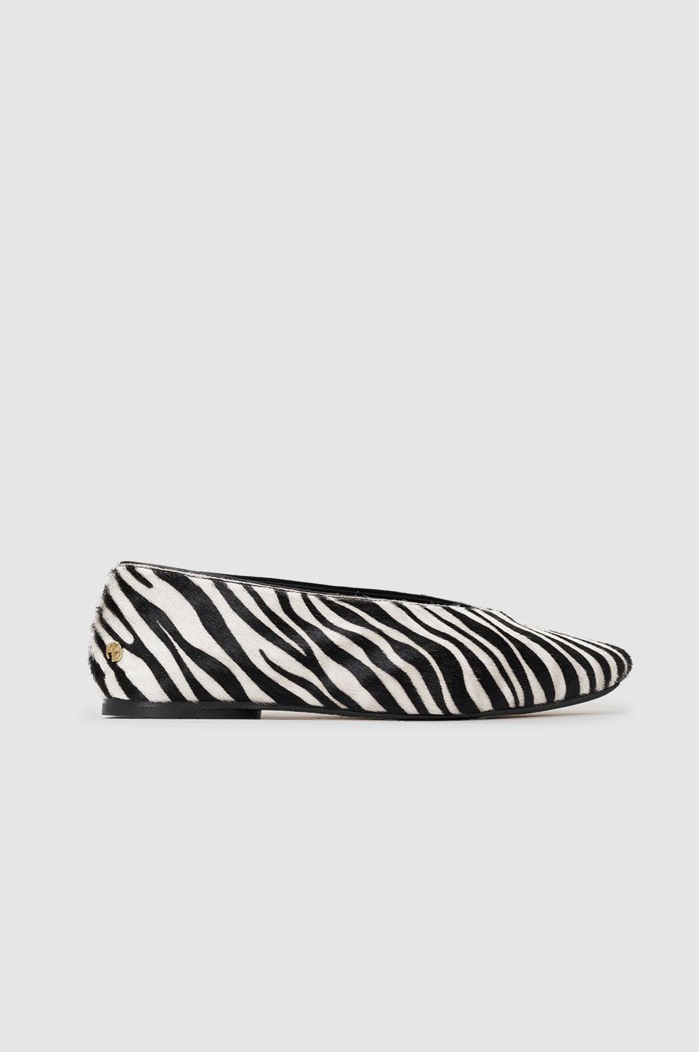 Ana Flats Calf Hair - Zebra